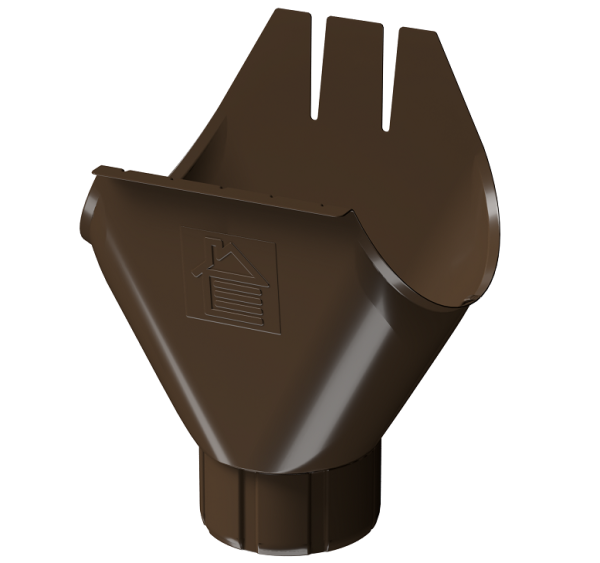 Воронка желоба D125 Döcke STAL PREMIUM Каштан, (RAL 8017) купить в Альметьевске