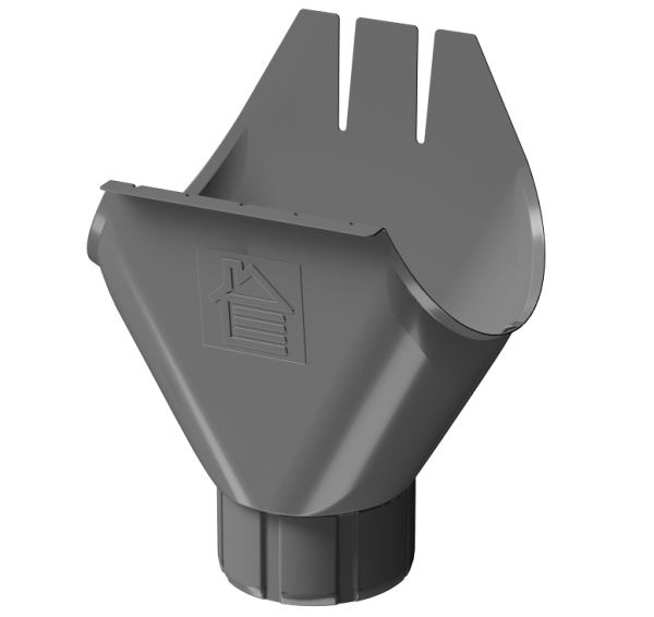 Воронка желоба D125 Döcke STAL PREMIUM Графит, (RAL 7024) купить в Альметьевске