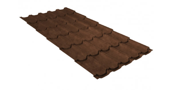 Металлочерепица квинта плюс GL 0,5 Safari Twincolor Brown купить в Альметьевске
