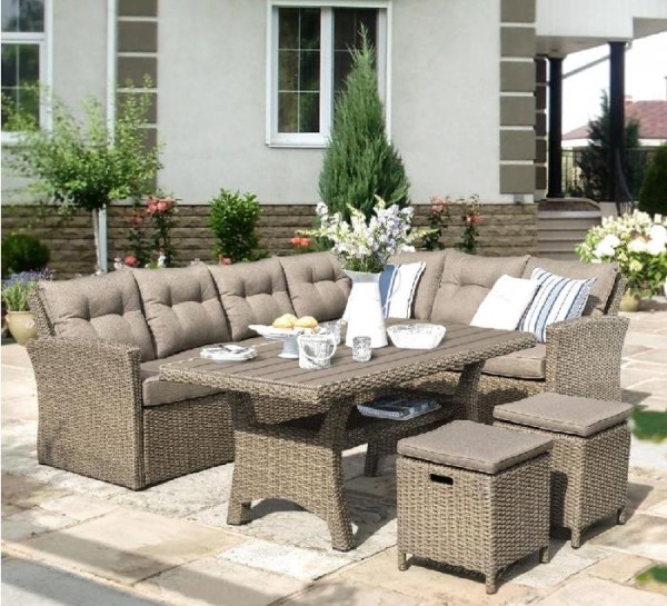 Комплект мебели AFINA плетеной из иск. ротанга AFM-307B Beige купить в Альметьевске