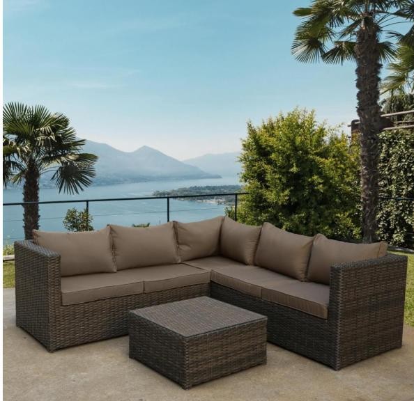 Комплект мебели AFINA плетеной из иск. ротанга YR825A Brown/Beige купить в Альметьевске