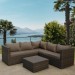 Комплект мебели AFINA плетеной из иск. ротанга YR825A Brown/Beige купить в Альметьевске