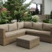 Комплект мебели AFINA плетеной из иск. ротанга YR825B Beige купить в Альметьевске