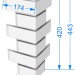 Угол Flemish Коричневый купить в Альметьевске