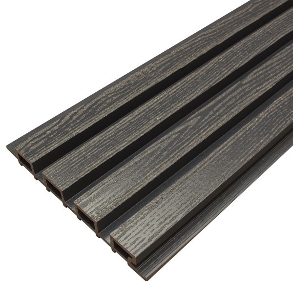 Фасадная доска из ДПК Faynag Wood Рейка Мокрый Асфальт купить в Альметьевске