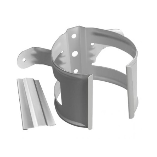 Водосток Grand Line 125x90 – Хомут трубы (на дерево) RAL 9003 купить в Альметьевске