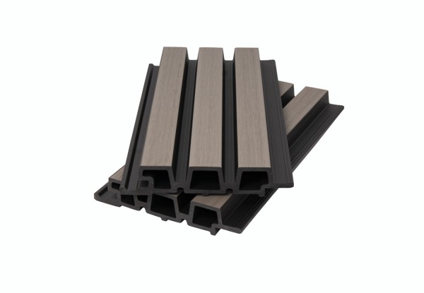 Фасадная панель брусковая двухцветная co-extrusion, snow mix купить в Альметьевске