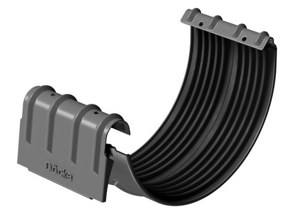 Соединитель желобов D125 Döcke STAL PREMIUM Графит, (RAL 7024) купить в Альметьевске