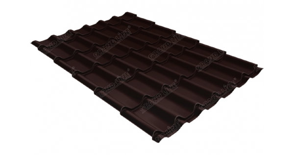 Металлочерепица классик GL 0,5 Quarzit RAL 8017 шоколад Metallic купить в Альметьевске