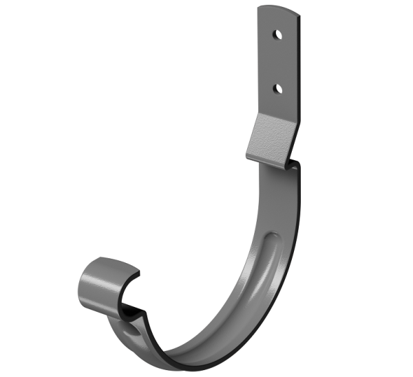 Карнизный крюк короткий (гнутый) D125 Döcke STAL PREMIUM Графит, (RAL 7024) купить в Альметьевске
